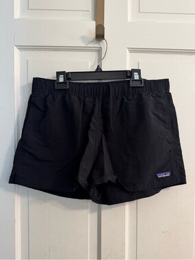 Patagonia Women's Barely Baggies Black Lightweight Athletic Shorts